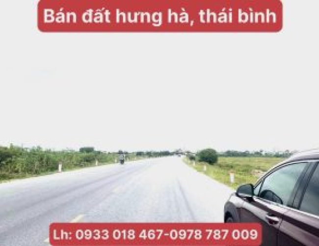 Bán đất thị trấn hưng hà, thái bình 500m2-18,5tr/m2